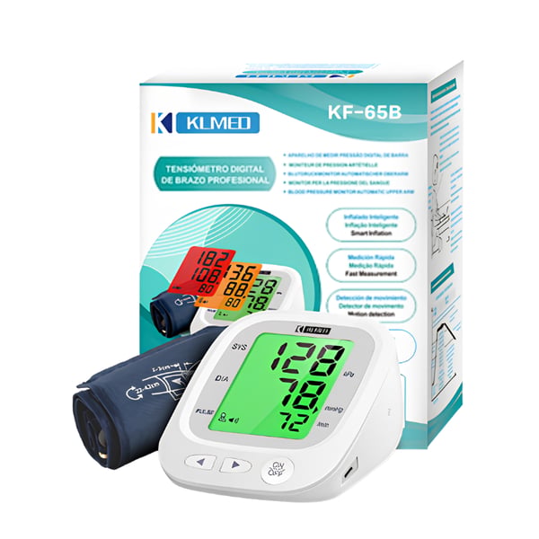 Tensiómetro Digital Pro KF-65B con Pantalla LCD Tricolor y Función de Voz